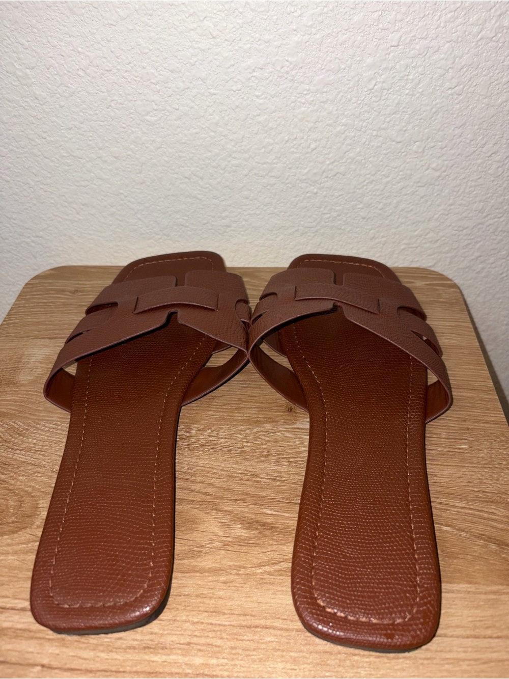 Brown Women's Slide Sandals - Casual Slip-On Comfort